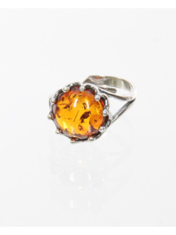 Srebrny pierścionek z...